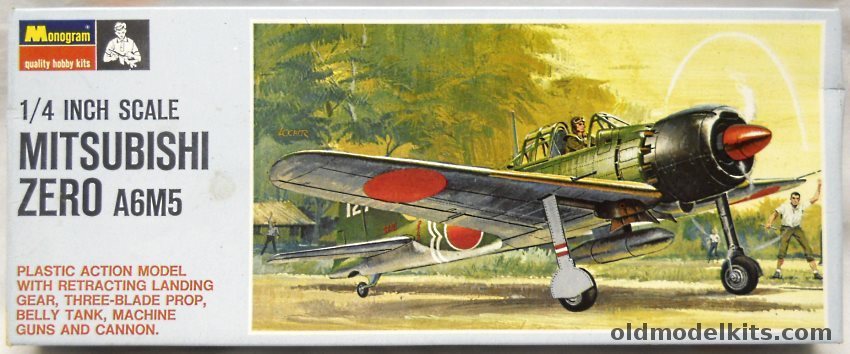 Monogram 1/48 Mitsubishi A6M5 Zero 'Blue Box' Issue, PA73-100 plastic model kit